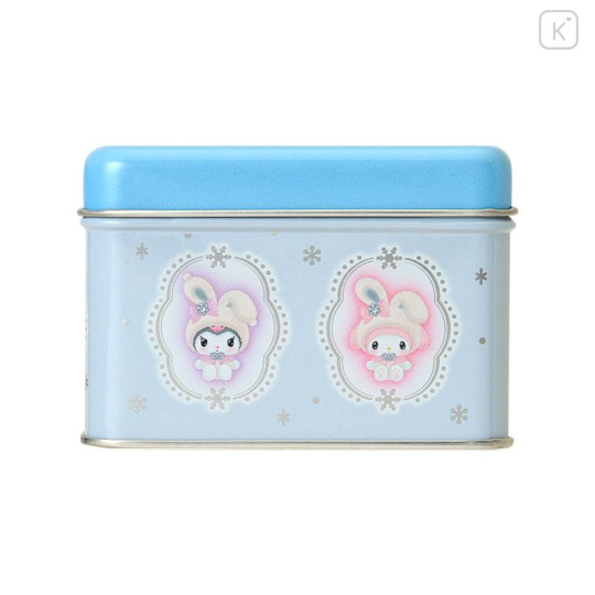 Japan Sanrio Original Biscuit & Tin Case - Snow Rabbit - 4