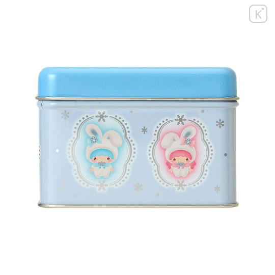 Japan Sanrio Original Biscuit & Tin Case - Snow Rabbit - 5