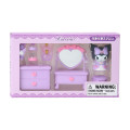 Japan Sanrio Original Mascot Doll & Dresser Set - Kuromi - 1