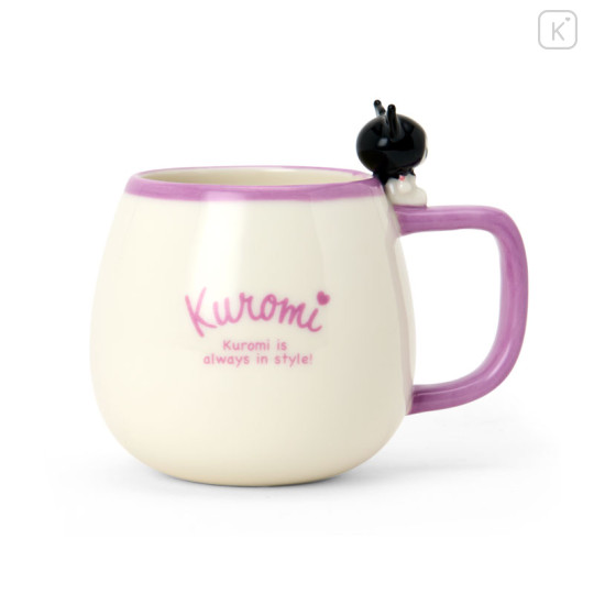 Japan Sanrio Original Mascot Mug - Kuromi - 1