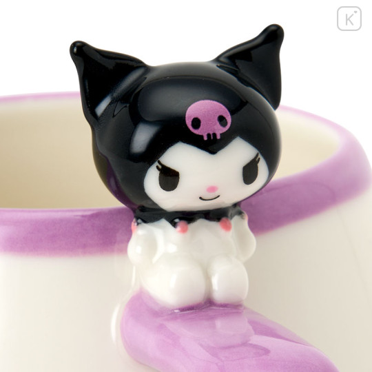 Japan Sanrio Original Mascot Mug - Kuromi - 2