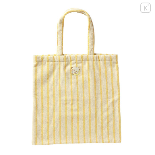 Japan Chiikawa Tote Bag - Usagi : Chill Chill Yellow Stripe - 5