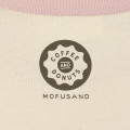 Japan Mofusand T-shirt (M) - Mofusand Coffee And Donuts Cat Truck Beige Pink - 6