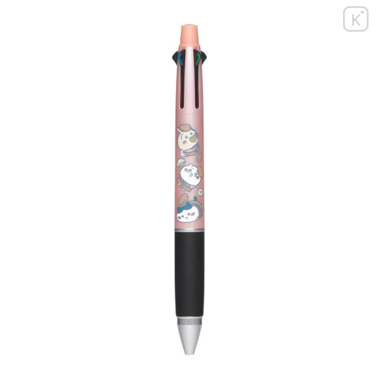 Japan Chiikawa Jetstream 4&1 Multi Ballpoint Pen + Mechanical Pencil - Chiikawa & Hachiware & Usagi : Chiikawa Bakery Pink - 3