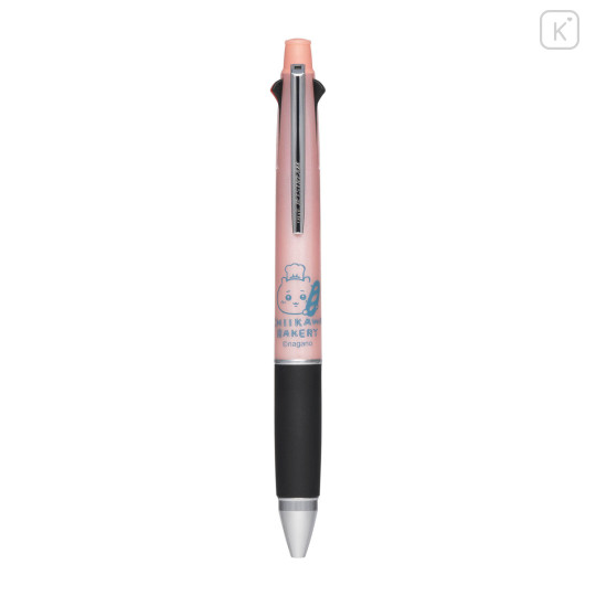 Japan Chiikawa Jetstream 4&1 Multi Ballpoint Pen + Mechanical Pencil - Chiikawa & Hachiware & Usagi : Chiikawa Bakery Pink - 4
