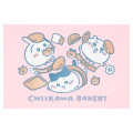 Japan Chiikawa Letterpress Postcard - Chiikawa & Hachiware & Usagi : Chiikawa Bakery Falling Trio - 1