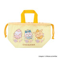Japan Chiikawa Drawstring Pouch & Lunch Bag - Chiikawa & Hachiware & Usagi : Fairy Flower - 1