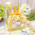 Japan Chiikawa Drawstring Pouch & Lunch Bag - Chiikawa & Hachiware & Usagi : Fairy Flower - 2