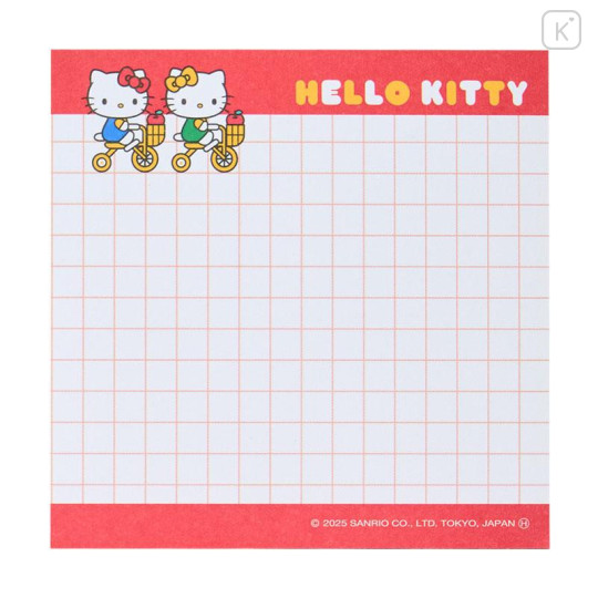 Japan Sanrio Fluffy Memo with Clip - Hello Kitty : Petit Collection - 4