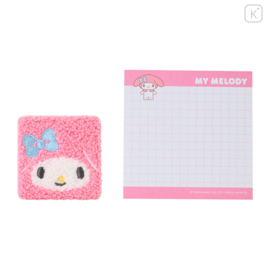 Japan Sanrio Fluffy Memo with Clip - My Melody : Petit Collection - 2