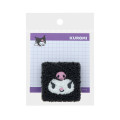 Japan Sanrio Fluffy Memo with Clip - Kuromi : Petit Collection - 1