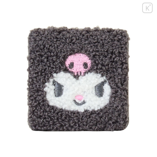 Japan Sanrio Fluffy Memo with Clip - Kuromi : Petit Collection - 3