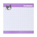 Japan Sanrio Fluffy Memo with Clip - Kuromi : Petit Collection - 4