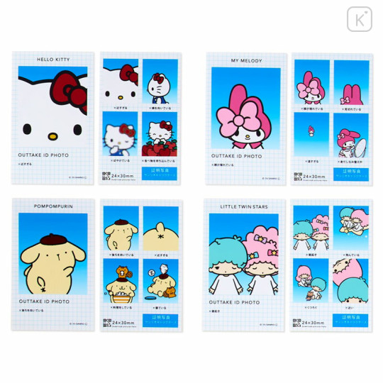 Japan Sanrio Secret ID Photo Sticker - Sanrio Characters : Blind Box NG version - 3