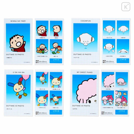 Japan Sanrio Secret ID Photo Sticker - Sanrio Characters : Blind Box NG version - 7
