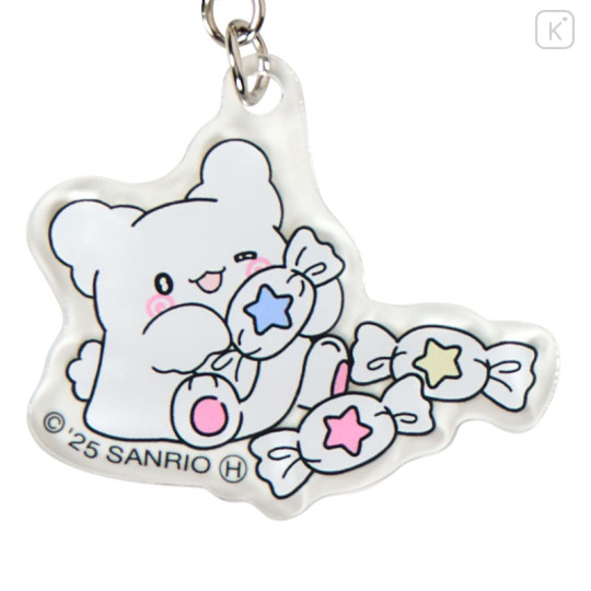 Japan Sanrio Triple Acrylic Keychain - Hanamaruobake : Pastel Sweets Pop Pink - 3