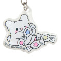 Japan Sanrio Triple Acrylic Keychain - Hanamaruobake : Pastel Sweets Pop Pink - 3