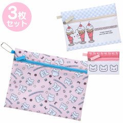 Japan Sanrio Pouch Set - Hanamaruobake : Pastel Sweets Pop