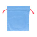 Japan Sanrio Embroidered Drawstring Bag - Hanamaruobake : Pastel Sweets Pop Blue - 2