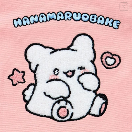 Japan Sanrio Embroidered Drawstring Bag - Hanamaruobake : Pastel Sweets Pop Pink - 4