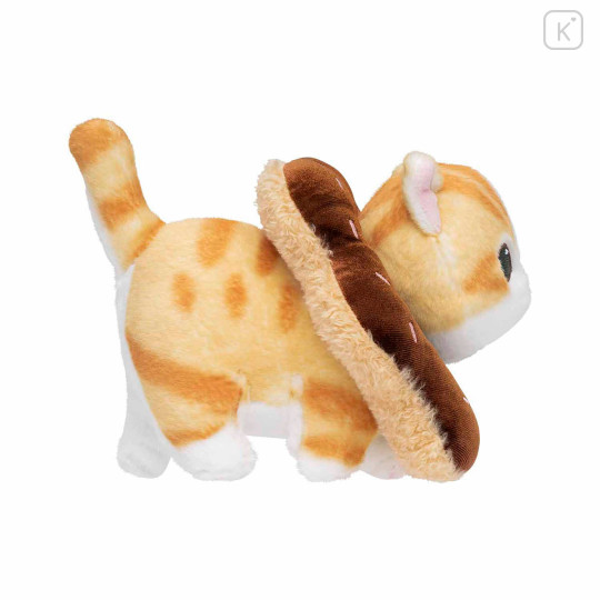 Japan Mofusand Mascot Plush Toy - Mofusand Coffee And Donuts Cat : Chocolate Cream - 7