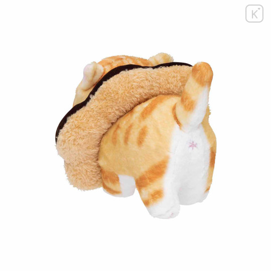 Japan Mofusand Mascot Plush Toy - Mofusand Coffee And Donuts Cat : Chocolate Cream - 8