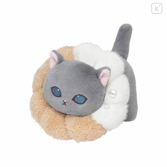 Japan Mofusand Mascot Plush Toy - Mofusand Coffee And Donuts Cat : White Chocolate Crewer - 1