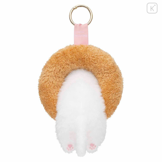 Japan Mofusand Plush Mascot with Carabiner Bag Charm - Mofusand Coffee And Donuts Cat Raspberry - 7