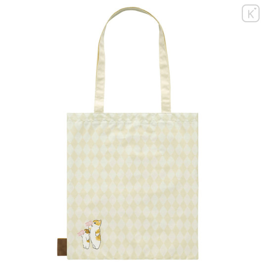 Japan Mofusand Tote Bag - Mofusand Coffee And Donuts Cat Beige Yellow - 3