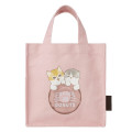 Japan Mofusand Lunch Tote Bag - Mofusand Coffee And Donuts Cat Pink - 1