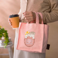 Japan Mofusand Lunch Tote Bag - Mofusand Coffee And Donuts Cat Pink - 2