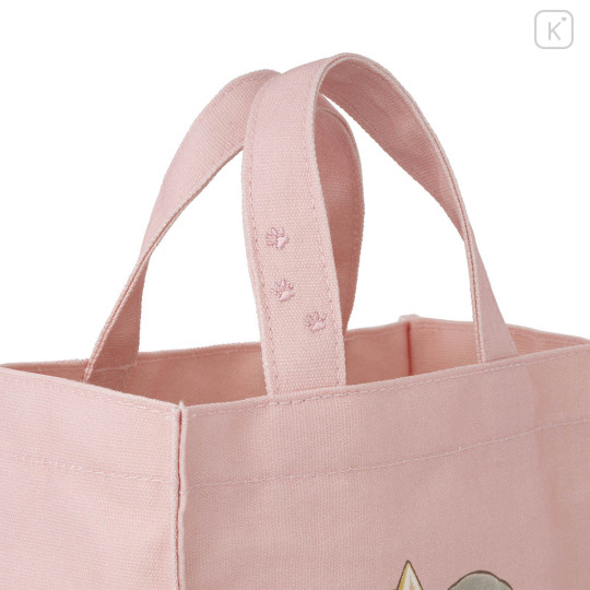 Japan Mofusand Lunch Tote Bag - Mofusand Coffee And Donuts Cat Pink - 7