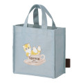 Japan Mofusand Lunch Tote Bag - Mofusand Coffee And Donuts Cat Blue - 3