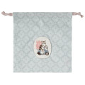 Japan Mofusand Drawstring Bag - Mofusand Coffee And Donuts Cat Blue - 1