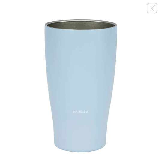 Japan Mofusand Insulated Stainless Steel Tumbler with Lid - Mofusand Coffee And Donuts Cat Delivery Blue - 4