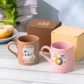 Japan Mofusand Water Repellent Mug - Mofusand Coffee And Donuts Cat Pink - 2