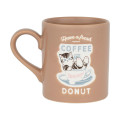 Japan Mofusand Water Repellent Mug - Mofusand Coffee And Donuts Cat Brown - 1