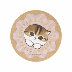 Japan Mofusand Smartphone Sticker - Mofusand Coffee And Donuts Cat Strawberry Chocolate