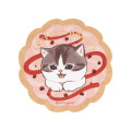 Japan Mofusand Smartphone Sticker - Mofusand Coffee And Donuts Cat Strawberry Cruller - 1