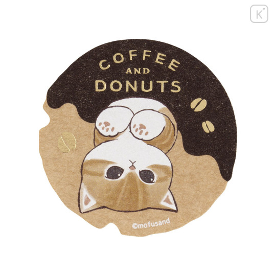 Japan Mofusand Smartphone Sticker - Mofusand Coffee And Donuts Cat Milk Chocolate - 1