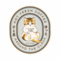 Japan Mofusand Smartphone Sticker - Mofusand Coffee And Donuts Cat Take A Break - 1
