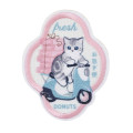 Japan Mofusand Versatile Iron-On and Sticker Patch - Mofusand Coffee And Donuts Cat Express Delivery - 1