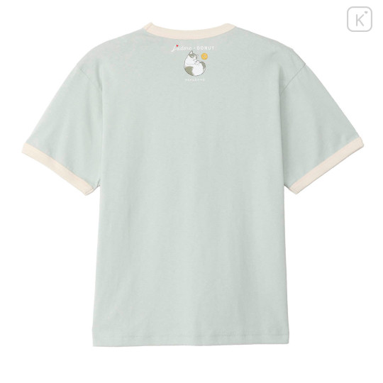 Japan Mofusand T-shirt (M) - Mofusand Coffee And Donuts Cat Mint - 4