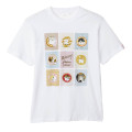Japan Mofusand T-shirt (XL) - Mofusand Coffee And Donuts Cat Illustrated Book White - 1