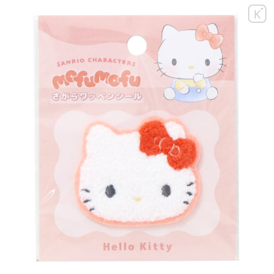 Japan Sanrio Versatile Iron-On and Sticker Patch - Hello Kitty : Mofumofu - 1