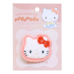 Japan Sanrio Sagara Embroidery Bangs Clip - Hello Kitty : Mofumofu