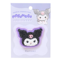 Japan Sanrio Sagara Embroidery Bangs Clip - Kuromi : Mofumofu