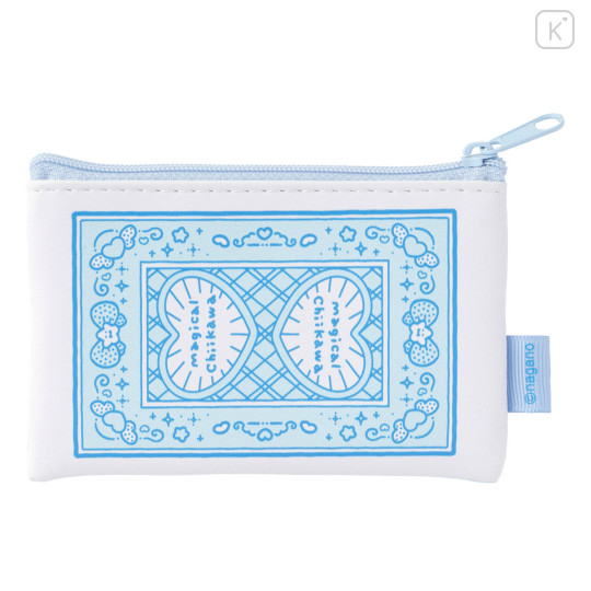 Japan Chiikawa Flat Mini Pouch - Chiikawa & Hachiware : Magical Chiikawa Trump Card - 8
