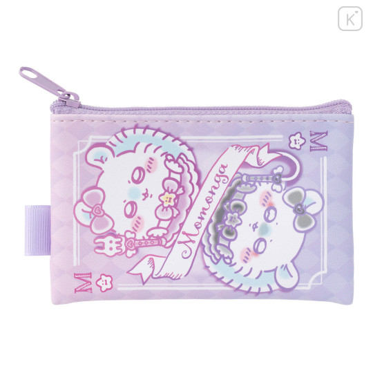 Japan Chiikawa Flat Mini Pouch - Momonga & Usagi : Magical Chiikawa Trump Card - 7