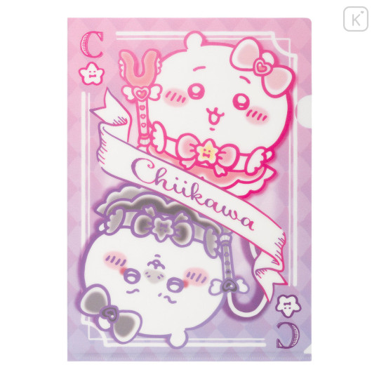 Japan Chiikawa A4 Clear File Folder - Chiikawa : Magical Chiikawa Trump Card - 4